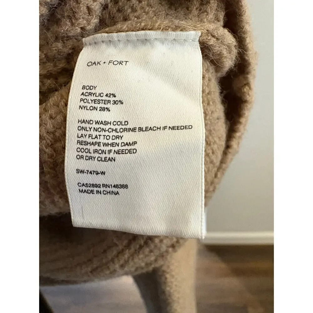 OAK + FORT Collared V Neck Cropped Sweater - Picture 5 of 7